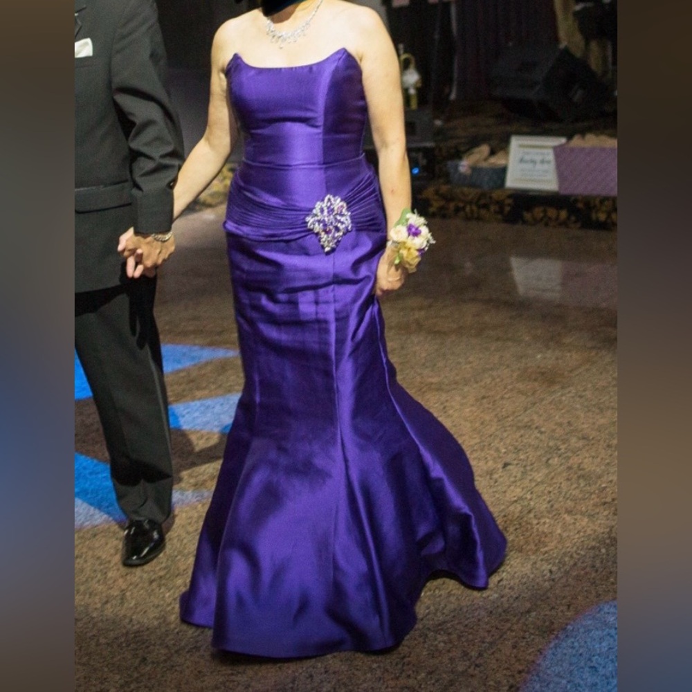 Jovani Mother of the bride dress strapless jeweled